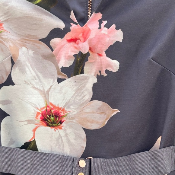 Ted Baker Bisslee Chatsworth Floral Bloom Bodycon Dress Size 1 - Picture 8 of 12